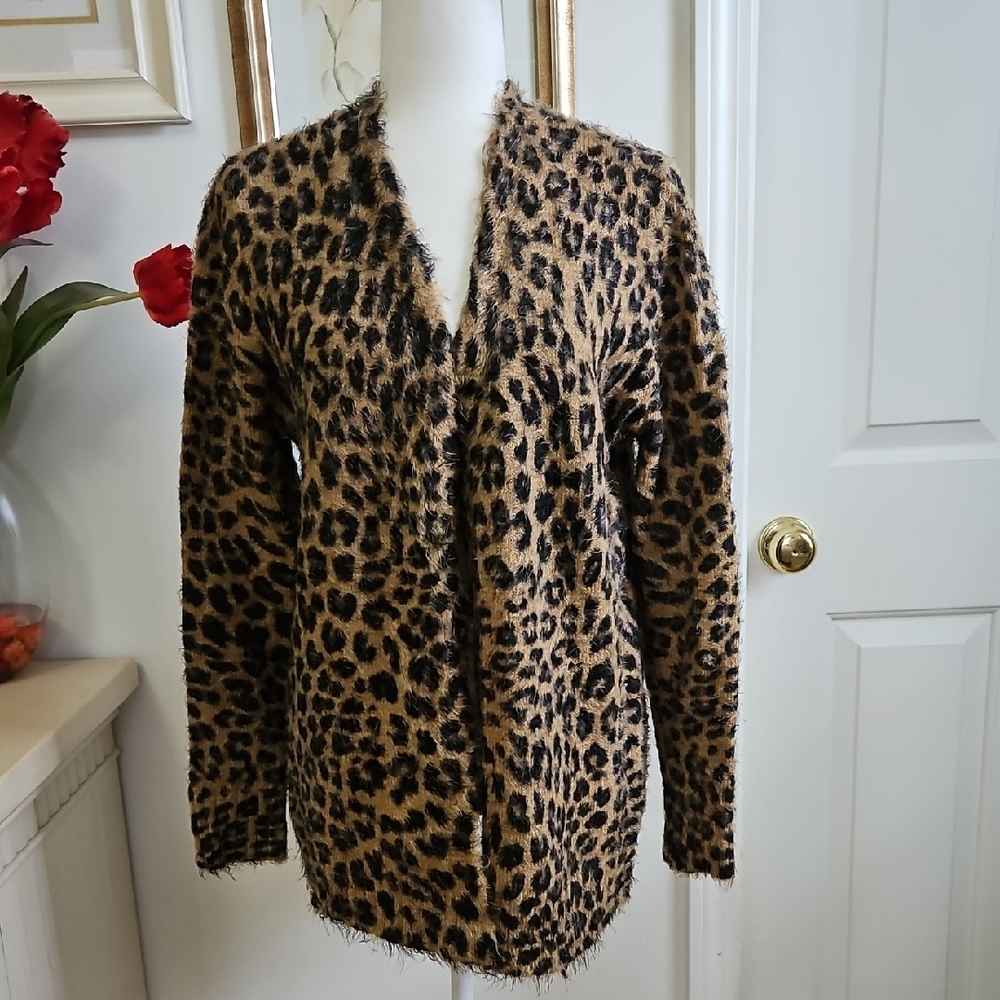 Leopard Print Women's Cardigan